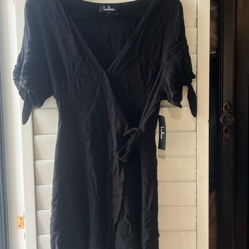 Lulu's Black Summer Dress with Ties Size XL